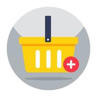 icono de carrito de compras, vector editable