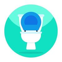 An icon design of commode vector