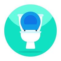 An icon design of commode vector