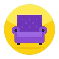 Modern design icon of sofa vector