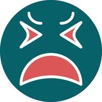 Upset Icon Style vector
