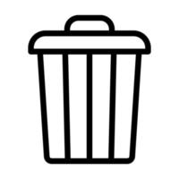 Trash Can Icon Design vector