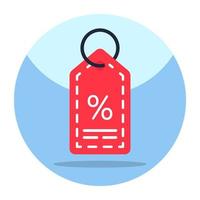 Unique design icon of discount tag vector