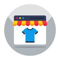 icono de diseño moderno de compras en línea vector