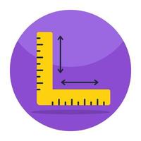 Creative design icon of L scale vector