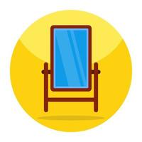 Modern design icon of vanity mirror vector