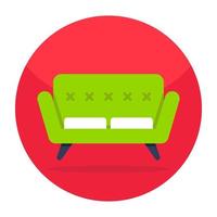 Modern design icon of sofa vector