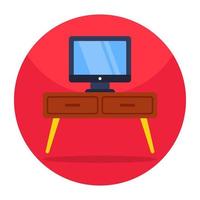 Trendy vector design of tv stand