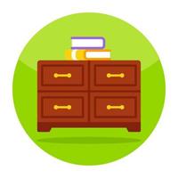 Modern design icon of cabinets vector