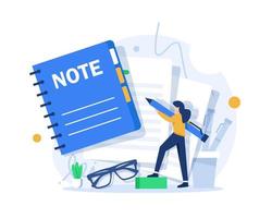 Take note  Stock Vector