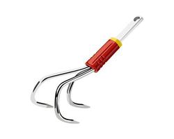 Vector Illustration Pitchfork isolated on white background. Carpentry hand tools.