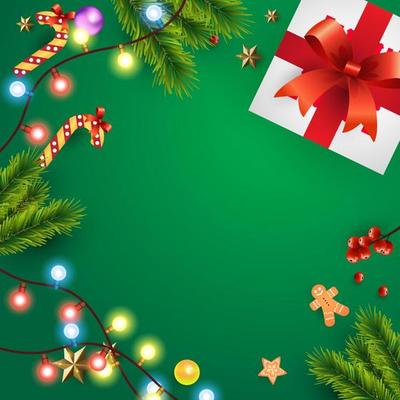 merry Christmas and happy new year greeting background