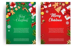 diseño de fondo de navidad. afiche, portadas, tarjeta de felicitación, pancarta con diseño decorativo. vector