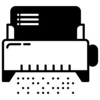 simple and manual paper shredder vector