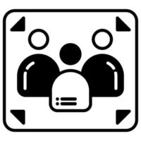 avatar icon or gathering symbol vector