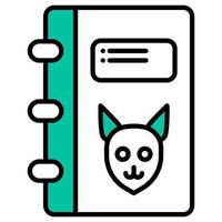 libros de la biblioteca sobre animales, libro de animales vector