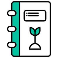 a textbook that discusses plants and how to care for them vector