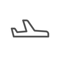 Airport icon outline and linear vector. vector