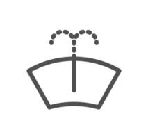 Car dashboard icon outline and linear vector. vector
