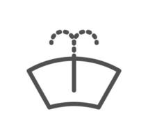 Car dashboard icon outline and linear vector. vector