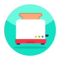 A colored design icon of sandwich maker vector