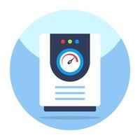 A unique design icon of speed gauge vector