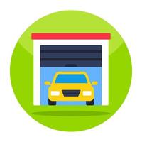 Premium download icon of car garage vector