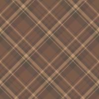 Seamless pattern in interesting cozy brown colors for plaid, fabric, textile, clothes, tablecloth and other things. Vector image. 2