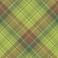 Seamless pattern in interesting cozy green and brown colors for plaid, fabric, textile, clothes, tablecloth and other things. Vector image. 2