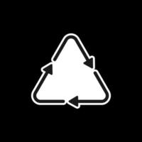 símbolo de reciclaje, icono de ilustración vectorial. vector