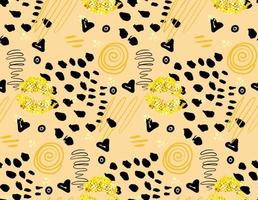 Abstract  seamless pattern . Suitable for printing on paper and fabric. Vector hand-drawn illustration.