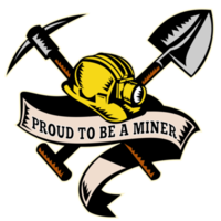 coal miner hat shovel spade pickax mining png