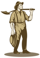 Miner, prospector or gold digger png