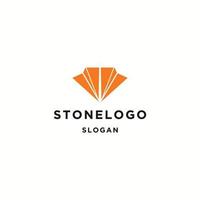 Stone icon flat design template vector