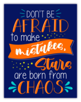 Colorful inspirational quote lettering. Perfect for print, illustration and decoration. png