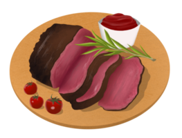 steak meat pieces for menu png