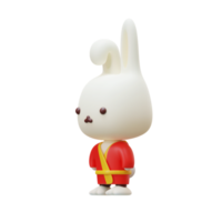 año nuevo chino de conejo elemento 3d 03 png