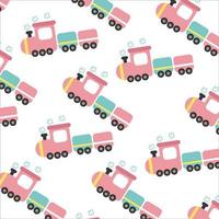 Train patterns suitable for wallpaper vector