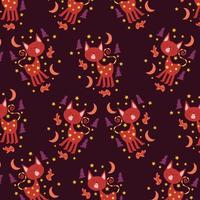 Collection of minimal Halloween patterns for wallpapers vector