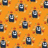 Collection of minimal Halloween patterns for wallpapers vector