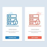 dispositivo electrónico clave de seguridad de internet azul y rojo descargar y comprar ahora plantilla de tarjeta de widget web vector