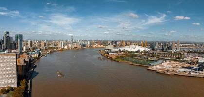 Aerial view of the Millennium dome in London. photo