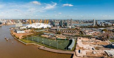 Aerial view of the Millennium dome in London. photo