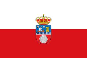 Cantabria flag, autonomous community of Spain. Vector illustration.