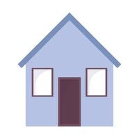 house home architecture residential isolated icon design white background vector