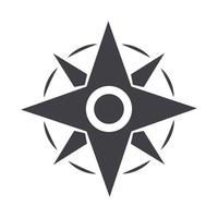 compass rose navigation adventure equipment line design icon vector