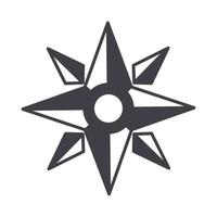 compass rose navigation cartography journey equipment line design icon vector