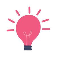 light bulb creativity idea isolated design icon vector