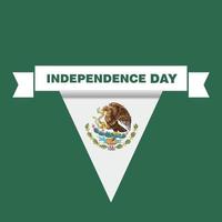 vector de diseño del día de la independencia de méxico