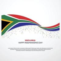 South Africa Happy independence day Background vector